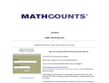 Tablet Screenshot of mtmathcounts.org
